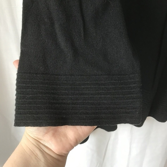 Cyrus Sweater Tunic black Ribbed Cotton Viscose Blend  Womens Plus Sz 2X - Picture 4 of 12